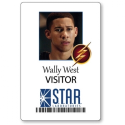 Wally West "The Flash" name badge Cosplay / Halloween costume Accessory